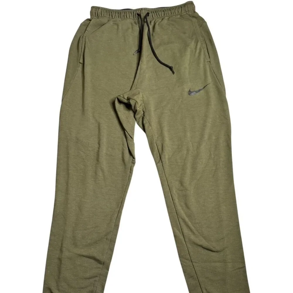 Nike Men's Green and Khaki Joggers-tracksuits